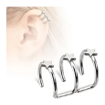 Piercing Piercingate Falešný piercing PFA00288 - Barva/Motiv: Stříbrná