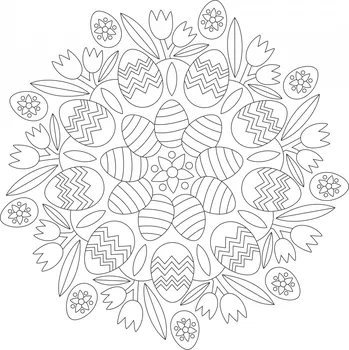 Velikonoční dekorace Radost v písku Šablona na pískování velikonoční vajíčka Varianta: 490 x 490 mm