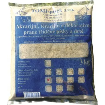 Akvarijní písek, říční 0,1-0,5 mm 3 kg béžový