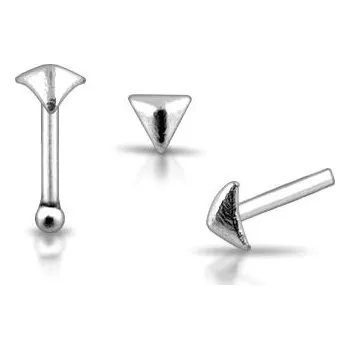 Piercing Piercingate Piercing do nosu (stříbro 925/1000) - pyramida PNO00194 - Materiál: Stříbro, Ryzost: 925/1000