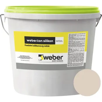 Fasádní barva Fasádní nátěr WEBER.TON silikon 25 kg HN2E hnědá