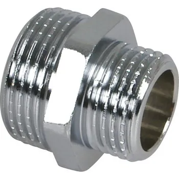 Instalatérský materiál Dvojnipl redukovaný 3/4"x3/8" chrom