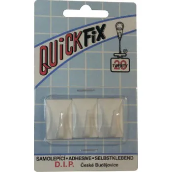 Věšák Háček samolepící Quickfix Typ 4 bílý - blistr
