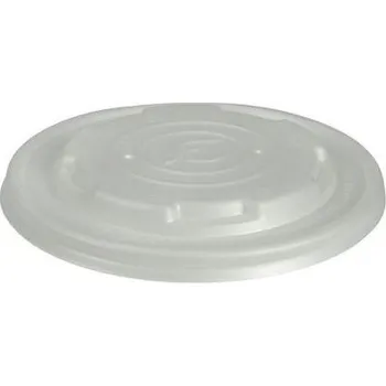Jednorázové nádobí Bio produkty Víčko na bio misku papírovou 355-940ml transp. (cena za 50ks)
