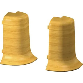 Podlahová lišta Vnější rohy 2ks ke kanálkové liště KSL50; 50mm; dub světlý