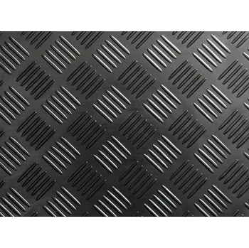 Gumový běhoun se vzhledem drážkovaného plechu 3 mm šířka 100 cm (metráž)