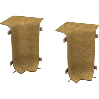 soklová lišta Kouty ke kanálkové liště, KSL50, buk tmavý, 50 mm, 2ks