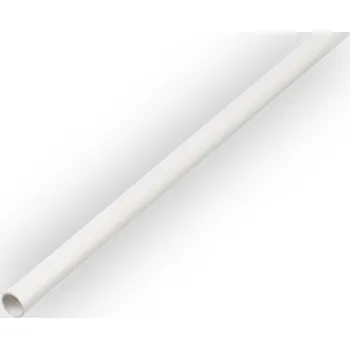 Stavební profil PVC - kruhový profil, bílý Ø 7 mm, 1 m