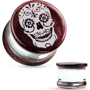 Piercing Piercingate Plug do ucha - lebka PTP00208 - Průměr Tunely, plugy, roztahováky: 8 mm