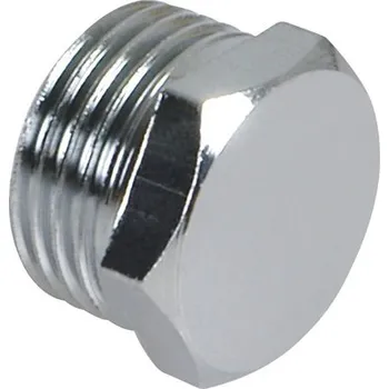 Fitinka Zátka 6hran 1/2" mosaz chrom