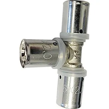 Instalatérský materiál AL-PEX T-kus 20x20x20 - lisovací