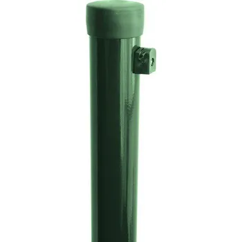 Plotový sloupek Plotový sloupek PILECKÝ Ideal Zn + PVC kulatý 210 cm Ø 48 mm zelený