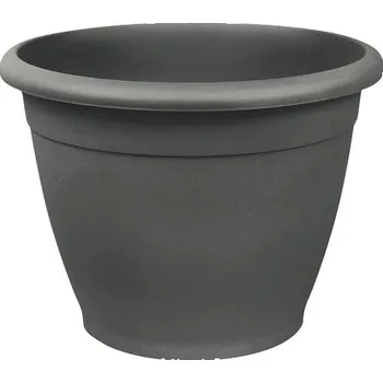 Květináč Květináč plastový Naxos Ø 25 cm antracit