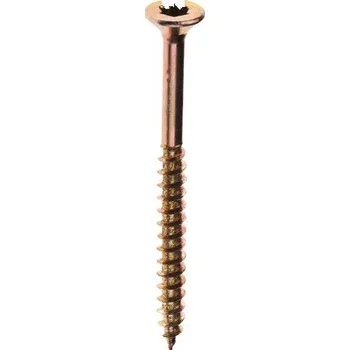 Vrut Univerzální vrut 6,0x140 TX, zapuštěná hlava částečný závit, zinek žlutý, 80ks