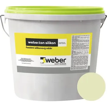 Fasádní barva Fasádní nátěr WEBER.TON silikon 25 kg ZE4D zelená