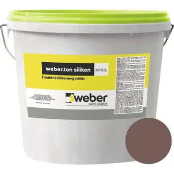 Fasádní barva Fasádní nátěr WEBER.TON silikon 25 kg HN4B hnědá