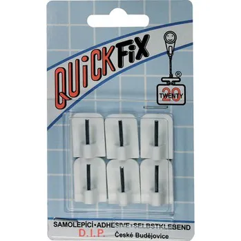 Věšák Háček samolepící Quickfix Typ 8 blistr bílý