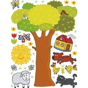 Samolepící dekorace Samolepka na zeď dětský motiv maxi strom 65x85 cm