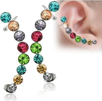 Piercing Piercingate Náušnice s kamínky NAU00900
