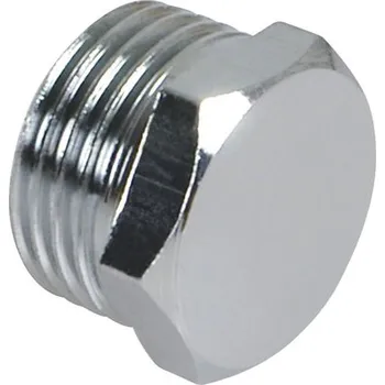 Fitinka Zátka 6hran 3/4" mosaz chrom