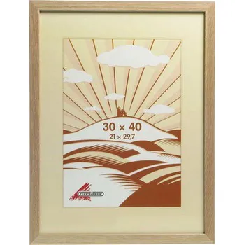 Rám na obraz Fotorámeček MDF, světle hnědý 30x40 cm