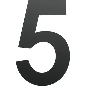 Domovní číslo "5" černé, 15 cm