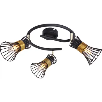 Bodové svítidlo Globo 54814-3 | PURRA stropní svítidlo | 3x E14 | černá | Š: 25 cm |