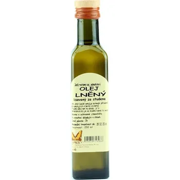 Rostlinný olej Natural Jihlava Lněný olej lisovaný za studena 250 ml