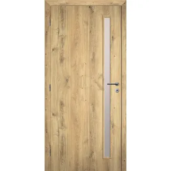 Interiérové dveře Solodoor Zenit 20 prosklené 90 L dub natur