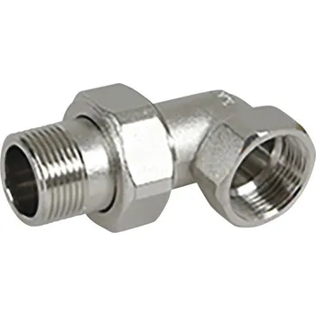 Instalatérský materiál Šroubení k radiátoru rohové, 1/2", niklované