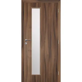 Interiérové dveře Interiérové dveře Solodoor Zenit 22 prosklené 60 P fólie ořech