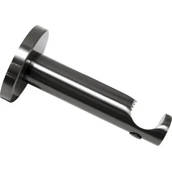 Nástěnný držák pro garnýž Chicago, 1 tyč, otevřený, titan, Ø 20 mm