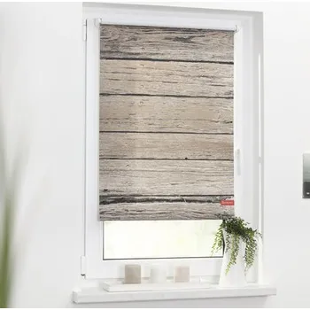 Roleta Roleta propouštějící denní světlo70x150cm prkna-hnědá