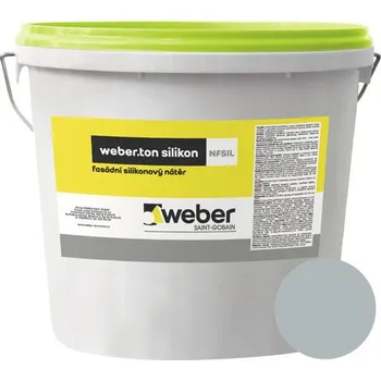 Fasádní barva Fasádní nátěr WEBER.TON silikon 25 kg SE1D šedá
