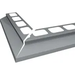 Balkonový profil Bravo rohový 1000 x 1000 mm hliník šedý