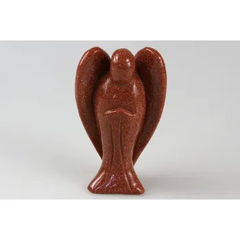 Vánoční dekorace Anděl zlatý aventurín 7,5 cm