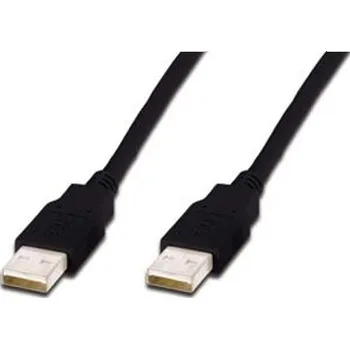 Počítač Digitus USB kabel USB A samec na USB A samec, 2x stíněný, Měď, 1,8m