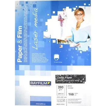 Kancelářský papír Papír laser Rayfilm A4, 200 g, oboustranně lesklý, 100 listů