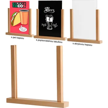 Dřevěný stojánek na A4 - Přírodní