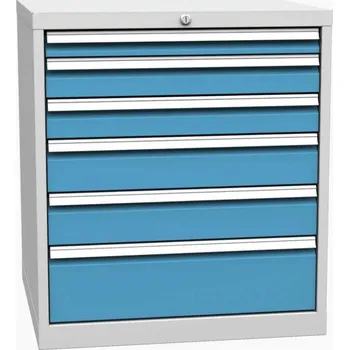 Dílenský stůl DPK 03D Zásuvkový kontejner 6 zásuvek Barvy skříní	 šedo-žlutá RAL1023