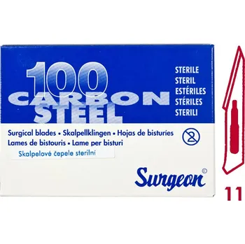 Skalpel Čepelky Surgeon vel.11 , balení (100ks)