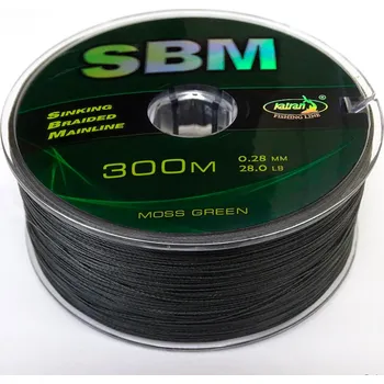 Katran Rychle potápivá šňůra Sinking Braided Mainline SBM Green 12,7kg 0,28mm 300m