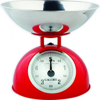 Kuchyňská váha Bravo Kuchyňská váha B-5063 červená, 17650003 (Červená kuchyňská váha mechanická se snímatelnou nerezovou miskou B-5063, 17650003)
