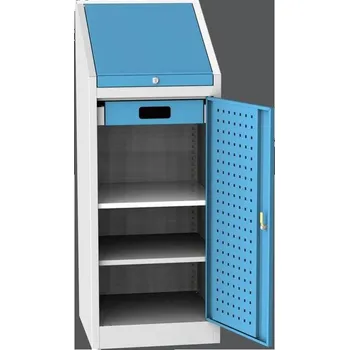 Skříňka na nářadí NAR 02B Dílenská skříňka na nářadí Barvy skříní šedo-zelená RAL6024