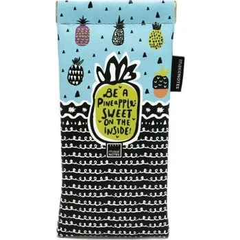 Pouzdro na brýle MAKENOTES Pouzdro na brýle SWEET PINEAPPLE - pružinové zavírání