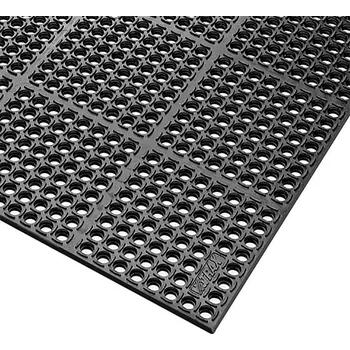 Rohožka Černá extra odolná průmyslová olejivzdorná rohož (100% nitrilová pryž) Safety Stance - 150 x 90 x 2,2 cm