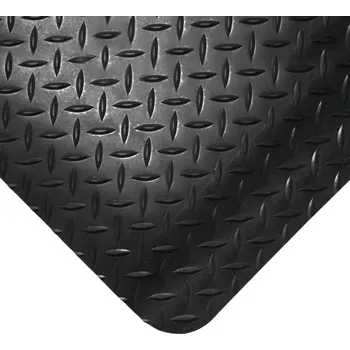 Rohožka Černá gumová protiúnavová průmyslová rohož - 1830 x 120 x 1,4 cm