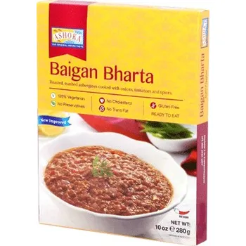Hotové jídlo Baigan bharta - Hotové karí, Mletý lilek se zeleninou 280g Ashoka