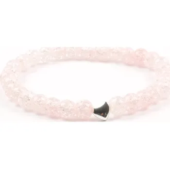 Náramek Moni dámský náramek křišťál praskaný hematitové srdíčko