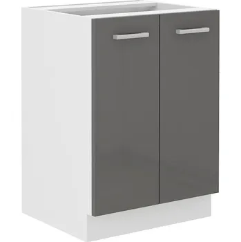 Kuchyňská skříňka Spodní skříňka SOŇA, šedý lesk, 60 D 2F BB